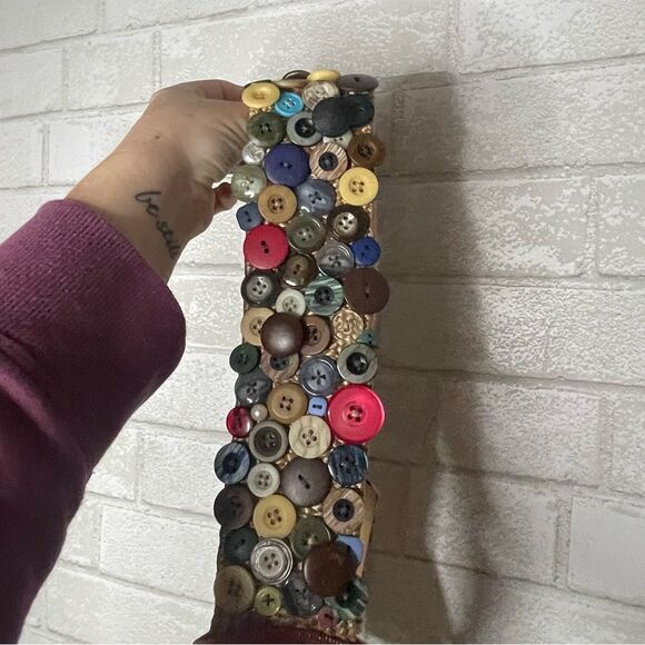 Unique Multicolored Button Belt with Women Back Stretchy (35” total length) OOAC - Picture 11 of 12